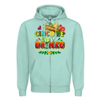 Seafoam Cinco de drinko Zipper Hoodie - FaDigitalArtStudio