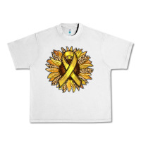 Lunar Rock Child Cancer Awareness Sunflower Urban Heavy Tee - RanaPortraitStore