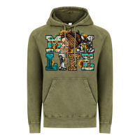 Vintage Olive western momlife skull with bandana Vintage Hoodie - Jasminsmagicworld