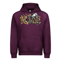Mauve Wine nurse western Urban Hoodie - RacoonDesign