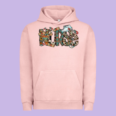 Nurse Western Urban Hoodie Designed By Racoondesign