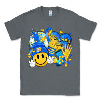 Charcoal Heather retro disco ball the lucky few smile face Classic Tee - Artiststas