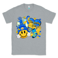 Heather Grey retro disco ball the lucky few smile face Classic Tee - Artiststas