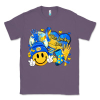 Lavender retro disco ball the lucky few smile face Classic Tee - Artiststas