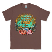 Chestnut i can do all things through christ who strenghtens me Classic Tee - JahusDesignShop