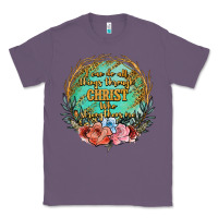 Lavender i can do all things through christ who strenghtens me Classic Tee - JahusDesignShop