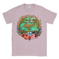 Lilac i can do all things through christ who strenghtens me Classic Tee - JahusDesignShop