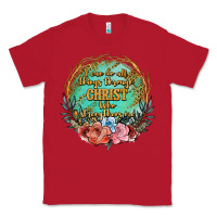 Red i can do all things through christ who strenghtens me Classic Tee - JahusDesignShop