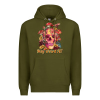 Army Green stay weird af Premium Hoodie - RanaPortraitStore