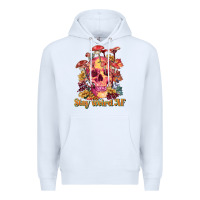 White stay weird af Premium Hoodie - RanaPortraitStore