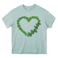 Arona shamrock heart felling lucky Heavy Core Tee - MaliasSmallBusiness