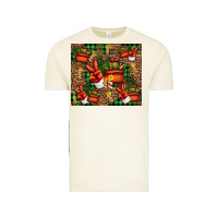 Vintage Arctic Christmas Santa Claus peace hand Vintage Tee - Jasminsmagicworld