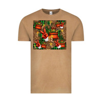 Vintage Camel Christmas Santa Claus peace hand Vintage Tee - Jasminsmagicworld