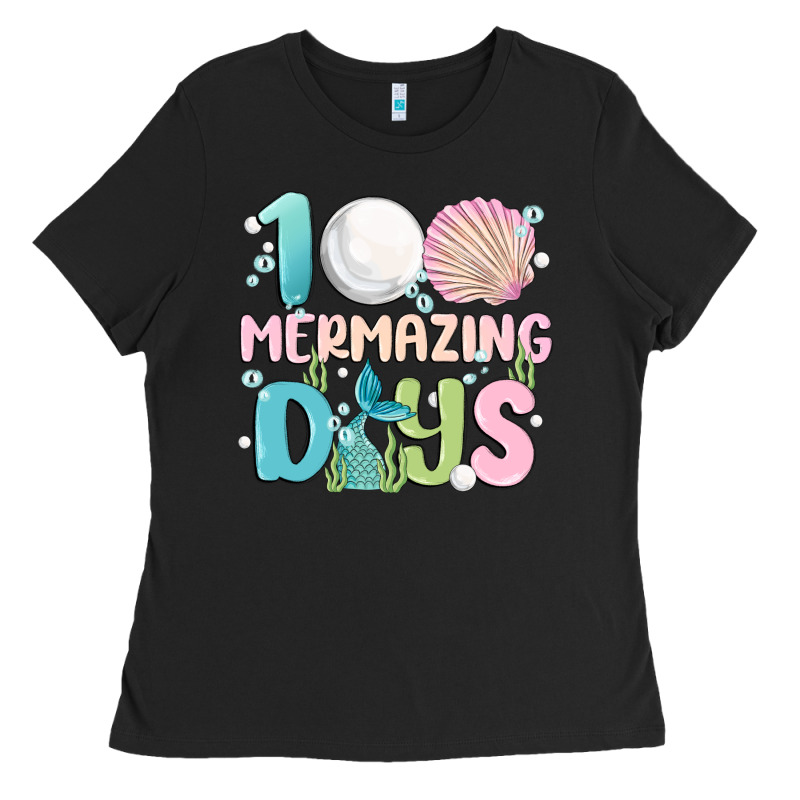 100 Mermazing Days Ladies Tee by MaliasSmallBusiness | Teevron
