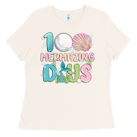 Bone 100 mermazing days Ladies Tee - MaliasSmallBusiness