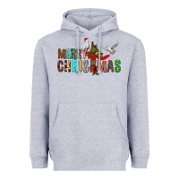Heather Grey Merry christmas cross Heavyweight Hoodie - FaDigitalArtStudio