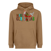 Toasted Coconut Merry christmas cross Heavyweight Hoodie - FaDigitalArtStudio