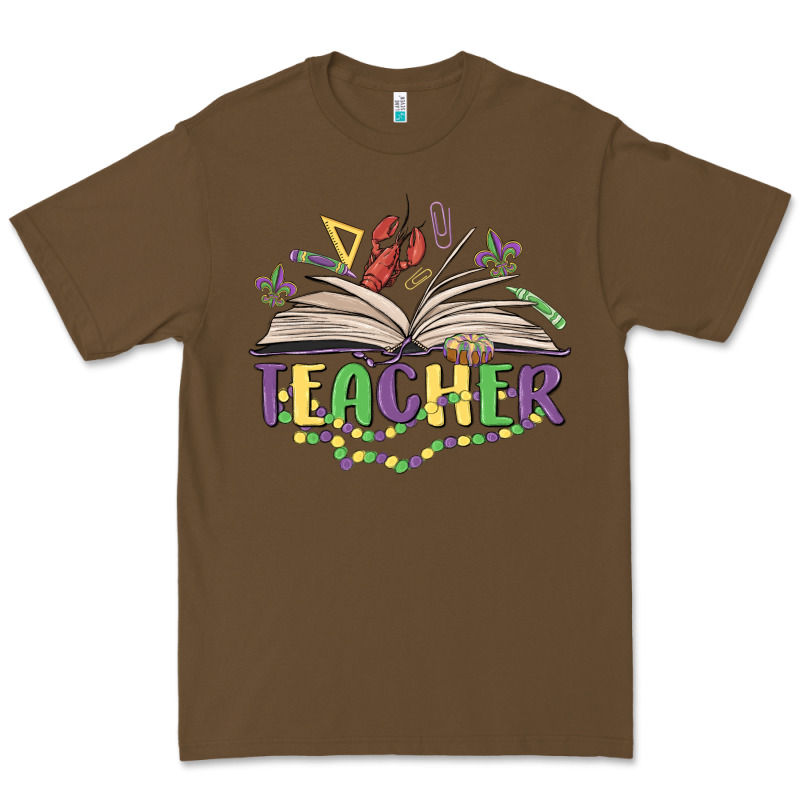 Teacher Mardi Gras Premium Tee by MaliasSmallBusiness | Teevron