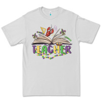 Dove Grey teacher mardi gras Premium Tee - MaliasSmallBusiness