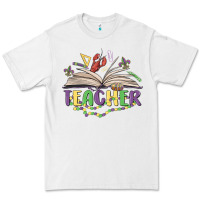 White teacher mardi gras Premium Tee - MaliasSmallBusiness