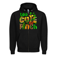 Black St. Patrick's too cute to pinch Zipper Hoodie - OliviaCreatesArt