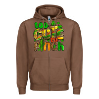 Chestnut St. Patrick's too cute to pinch Zipper Hoodie - OliviaCreatesArt