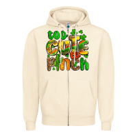 Sandshell St. Patrick's too cute to pinch Zipper Hoodie - OliviaCreatesArt