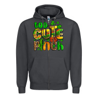 Smoke St. Patrick's too cute to pinch Zipper Hoodie - OliviaCreatesArt