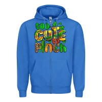 True Royal St. Patrick's too cute to pinch Zipper Hoodie - OliviaCreatesArt