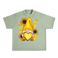 Oil Green Childhood Cancer gnome Urban Heavy Tee - RanaPortraitStore