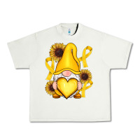 Pistachio Childhood Cancer gnome Urban Heavy Tee - RanaPortraitStore