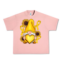Salmon Childhood Cancer gnome Urban Heavy Tee - RanaPortraitStore