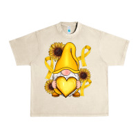 Sandshell Childhood Cancer gnome Urban Heavy Tee - RanaPortraitStore