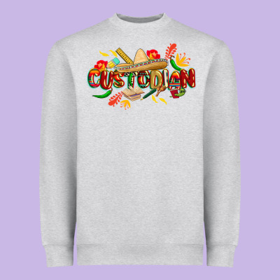 Cinco De Mayo Custodian Heavyweight Sweatshirt Designed By Cowgirlartshop