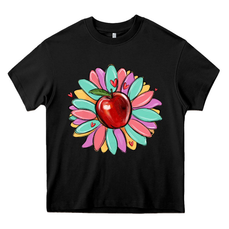 Teacher Apple Heavy Core Tee by MaliasSmallBusiness | Teevron