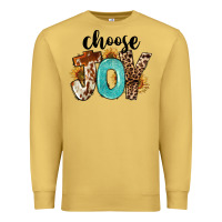Antique Gold Choose Joy Premium Sweatshirt - FaDigitalArtStudio
