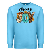Ocean Blue Choose Joy Premium Sweatshirt - FaDigitalArtStudio