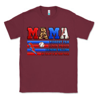 Burgundy baseball mama Classic Tee - Artiststas