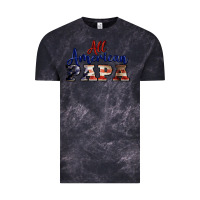 Cloud Black all american papa Vintage Tee - BarkalooDesign