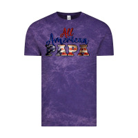 Cloud Purple all american papa Vintage Tee - BarkalooDesign
