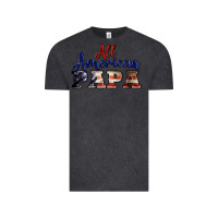 Vintage Black all american papa Vintage Tee - BarkalooDesign