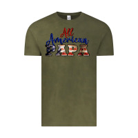 Vintage Olive all american papa Vintage Tee - BarkalooDesign