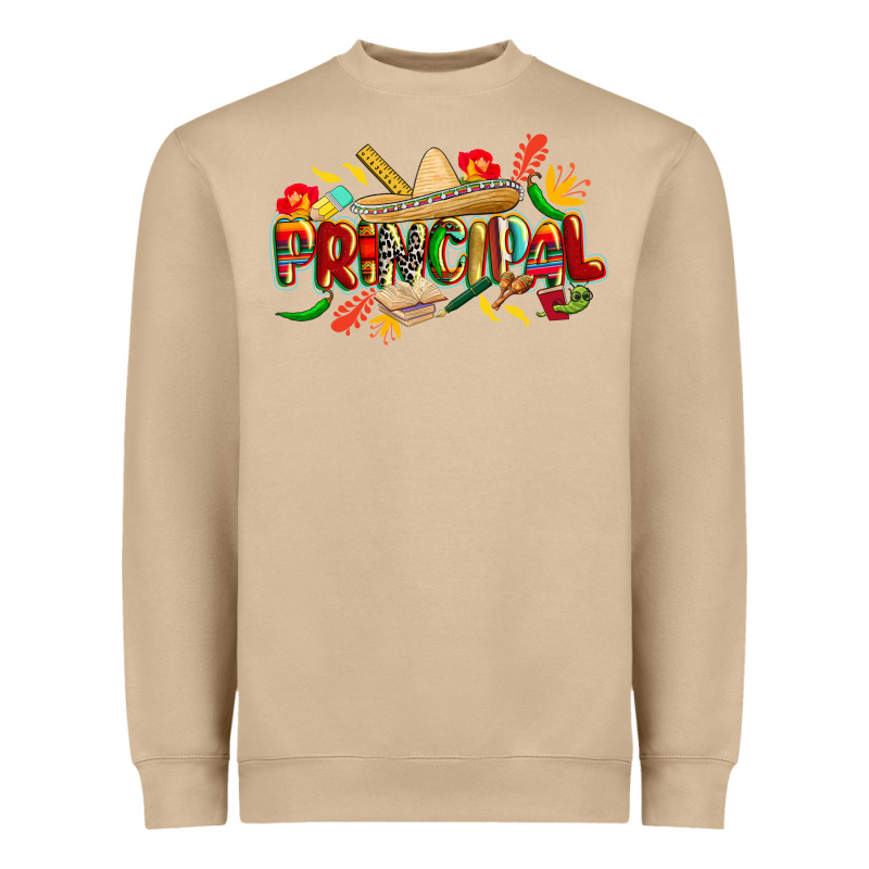 Cinco De Mayo Principal Heavyweight Sweatshirt by CowGirlArtShop | Teevron