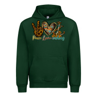 Forest Green peace love anchors Urban Hoodie - RacoonDesign