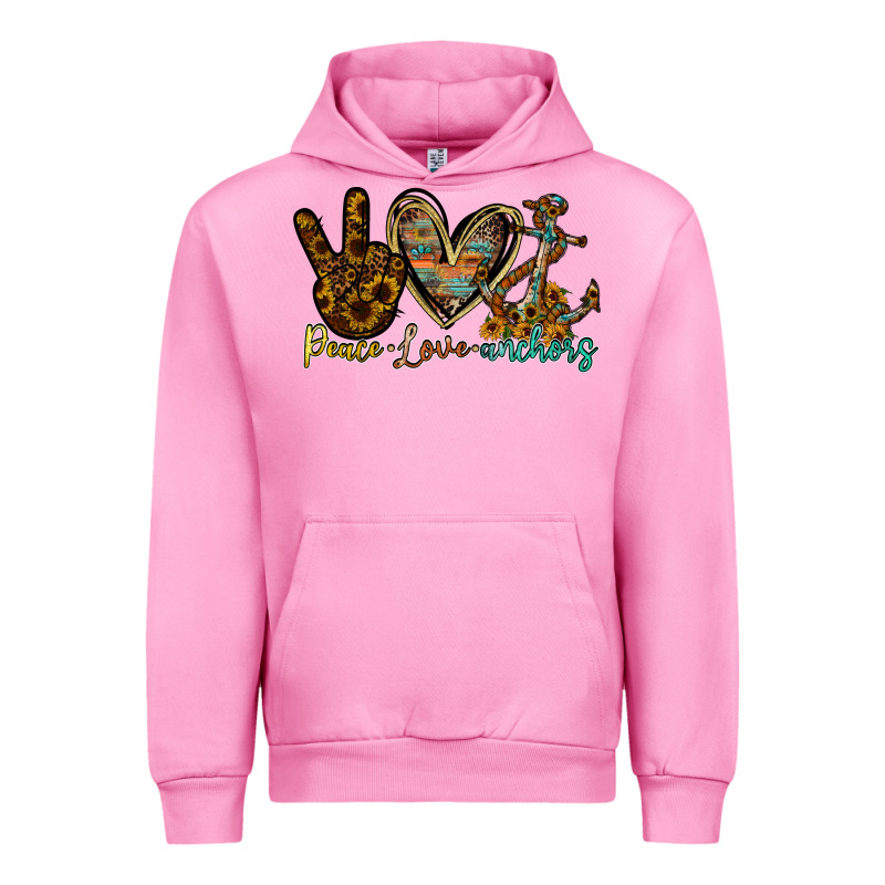 Peace Love Anchors Urban Hoodie by RacoonDesign | Teevron