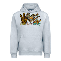 Heather Grey peace love anchors Urban Hoodie - RacoonDesign