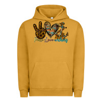Pigment Peanut Butter peace love anchors Urban Hoodie - RacoonDesign