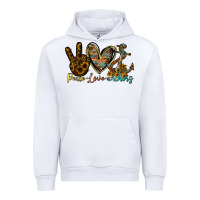 White peace love anchors Urban Hoodie - RacoonDesign