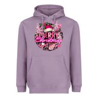 Lavender pink merry christmas Heavyweight Hoodie - FaDigitalArtStudio