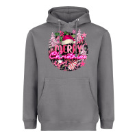 Storm pink merry christmas Heavyweight Hoodie - FaDigitalArtStudio